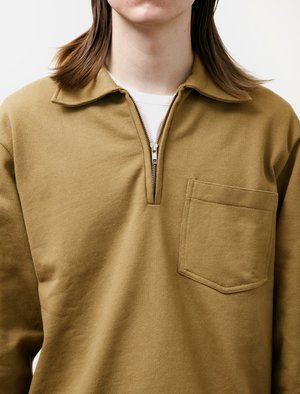 【19AW】【LOOK3】MHL. DRY LOOPBACK JERSEY Margaret Howell - MHL Loopback Organic Cotton-Jersey Half-Zip