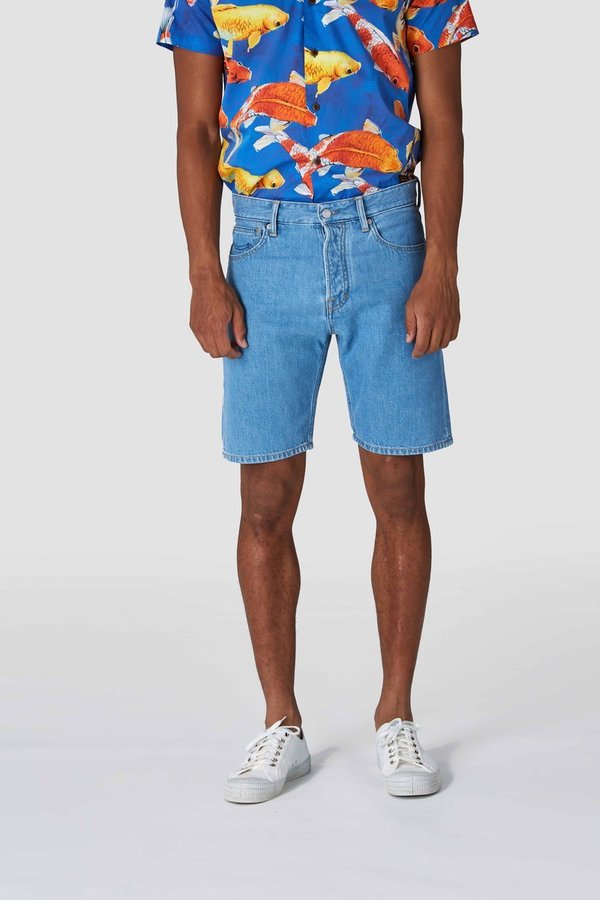 kings of indigo LUCIUS SHORT - MARBLE VINTAGE BLUE kings of indigo LUCIUS SHORT - MARBLE VINTAGE BLUE