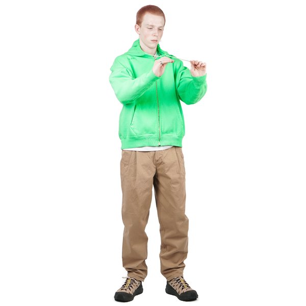 Cav Empt OVERDYE ZIP HEAVY HOODY - GREEN | Garmentory