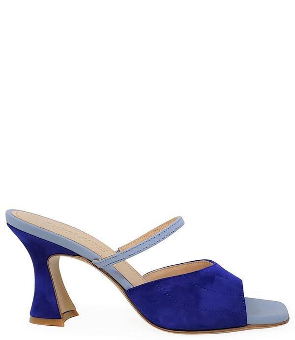Madison Maison by Giampaolo Viozzi Mid Heel Sandal - Navy/Skyblue Madison Maison by Giampaolo Viozzi Mid Heel Sandal - Navy/Skyblue