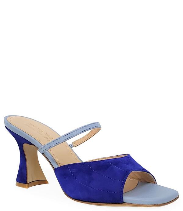 Madison Maison by Giampaolo Viozzi Mid Heel Sandal - Navy/Skyblue Madison Maison by Giampaolo Viozzi Mid Heel Sandal - Navy/Skyblue