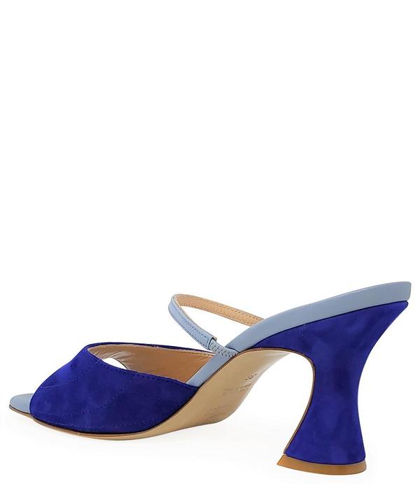 Madison Maison by Giampaolo Viozzi Mid Heel Sandal - Navy/Skyblue Madison Maison by Giampaolo Viozzi Mid Heel Sandal - Navy/Skyblue