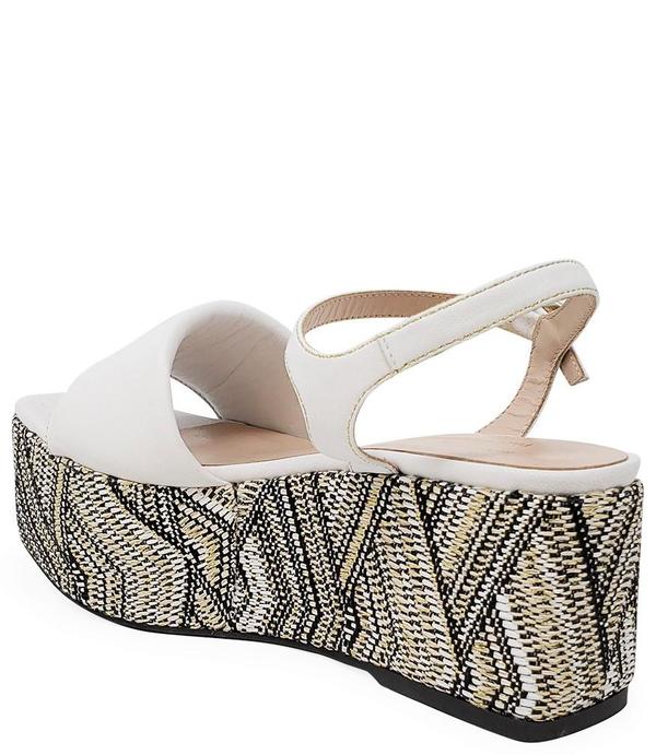 Madison Maison By Pablo Gilbert Woven Leather Wedge - White/Multi Madison Maison By Pablo Gilbert Woven Leather Wedge - White/Multi