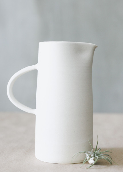 Notary Ceramics - Summer Pitcher in White Notary Ceramics - Summer Pitcher in White