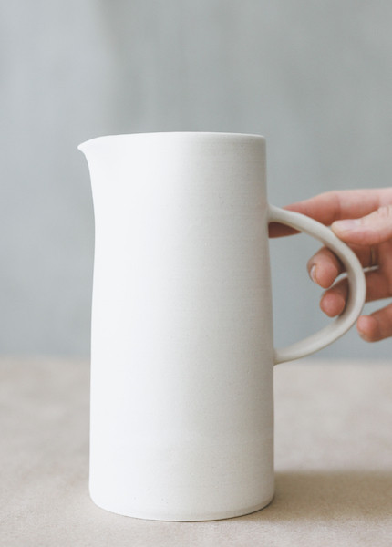 Notary Ceramics - Summer Pitcher in White Notary Ceramics - Summer Pitcher in White