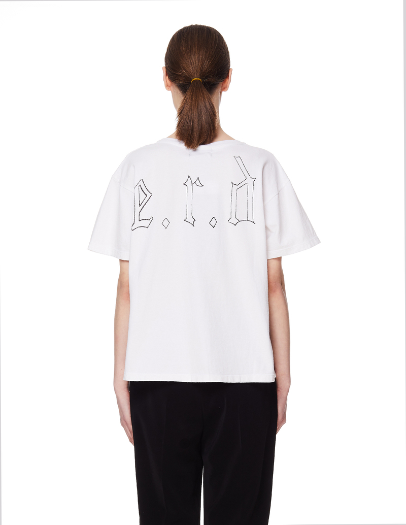 Enfants Riches Deprimes コットン T-シャツ 半袖 関税送料無料 Enfants Riches DéPriméS Washed Out Cotton T Shirt With Wear