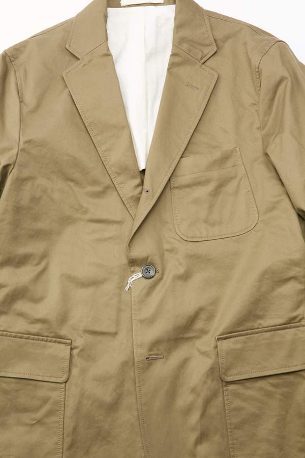 Beams Plus 3B 80/3 Twill Cotton Jacket - OLIVE | Garmentory