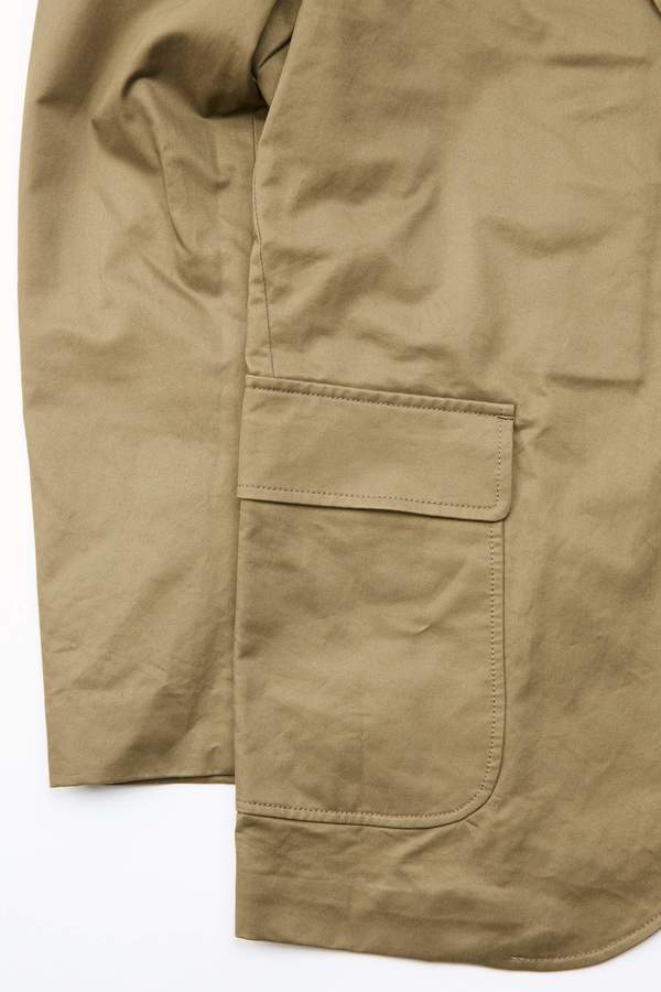 Beams Plus 3B 80/3 Twill Cotton Jacket - OLIVE | Garmentory