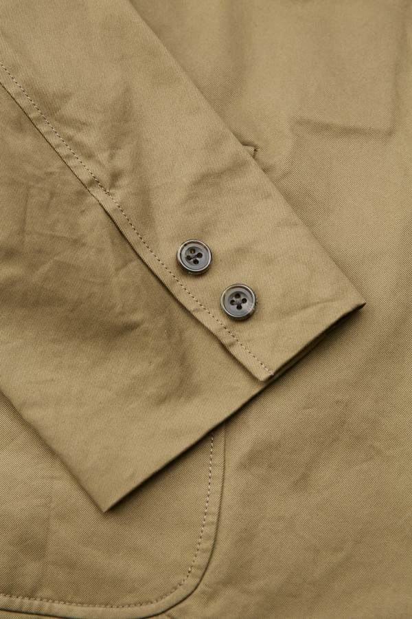 Beams Plus 3B 80/3 Twill Cotton Jacket - OLIVE | Garmentory