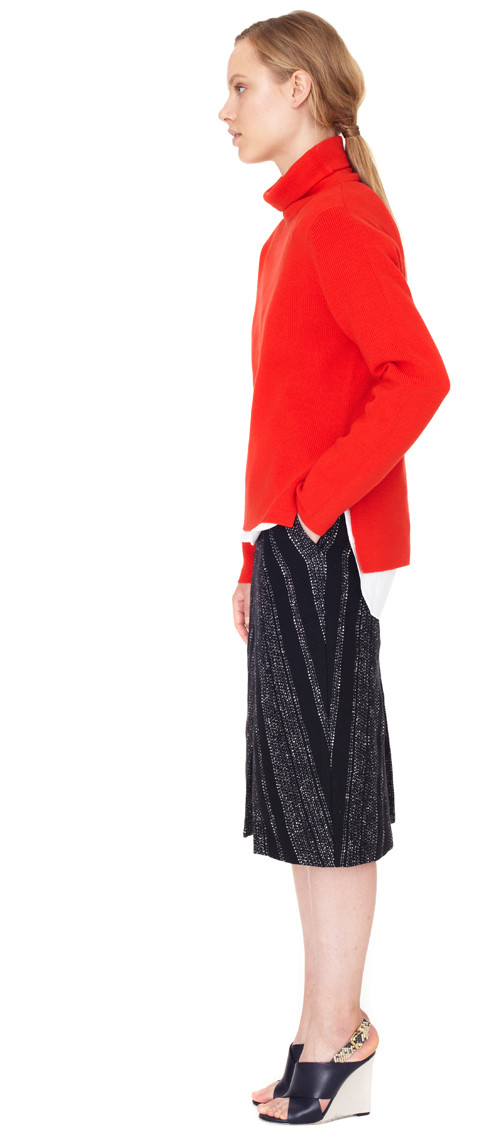 Apiece Apart - Red Uta Side Seam Tech Turtleneck Apiece Apart - Red Uta Side Seam Tech Turtleneck