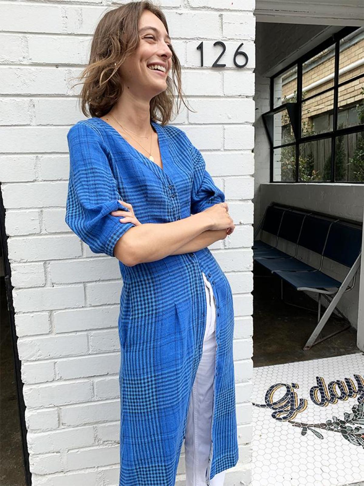 Ryder Coco Midi Dress - Plaid | Garmentory