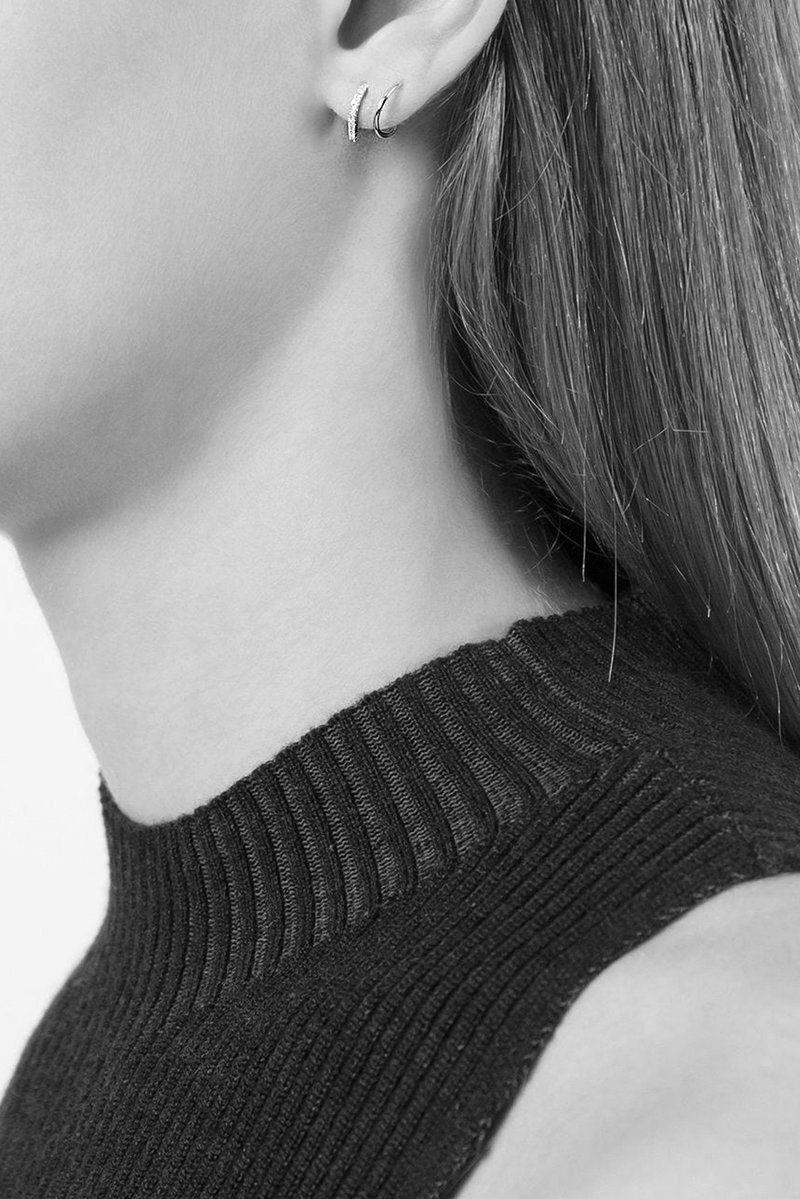 #Maria Black #ピアス#DC twirl earring #k14 Maria Black Bella Diamond Twirl Earring - 14k Gold | Garmentory