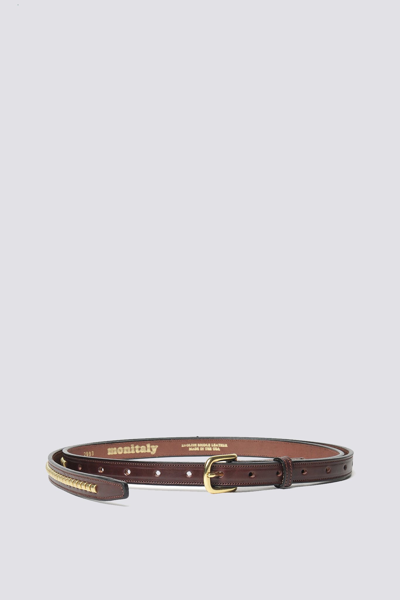Monitaly Extra Long Havana Clincher Belt | Garmentory