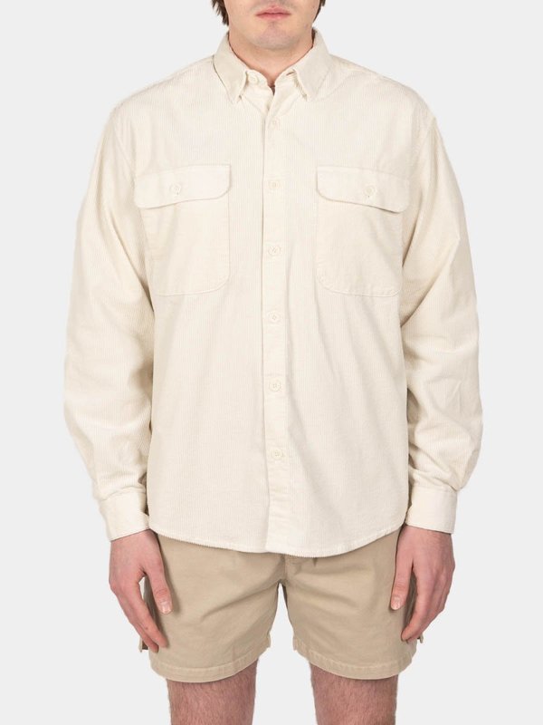 Schnayderman's Shirt Boxy Cord Shirt - Off White