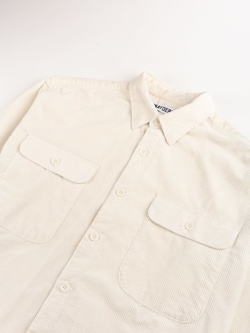 Schnayderman's Shirt Boxy Cord Shirt - Off White