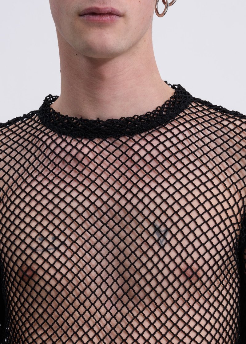 we11done Black Fishnet Long Sleeves | Garmentory