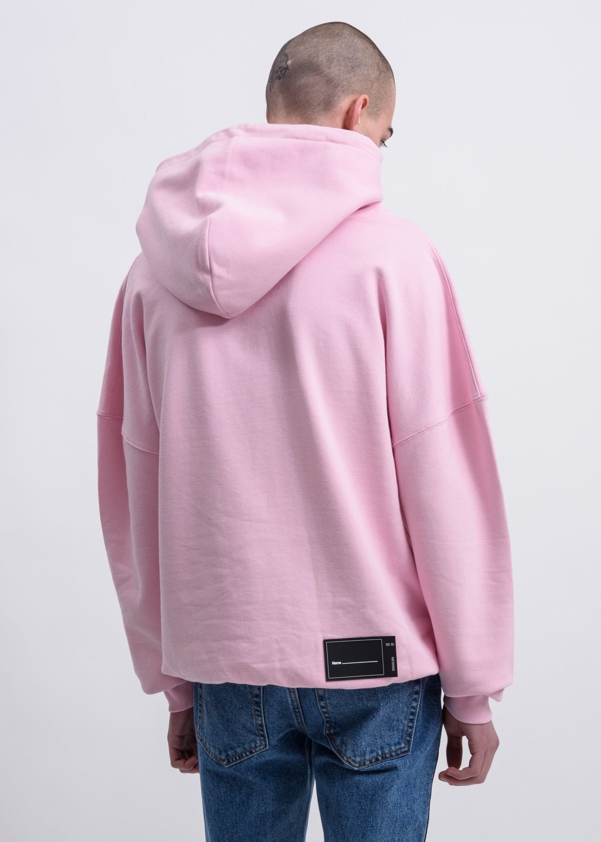 we11done Pink WD Logo Embroidered Hoodie | Garmentory
