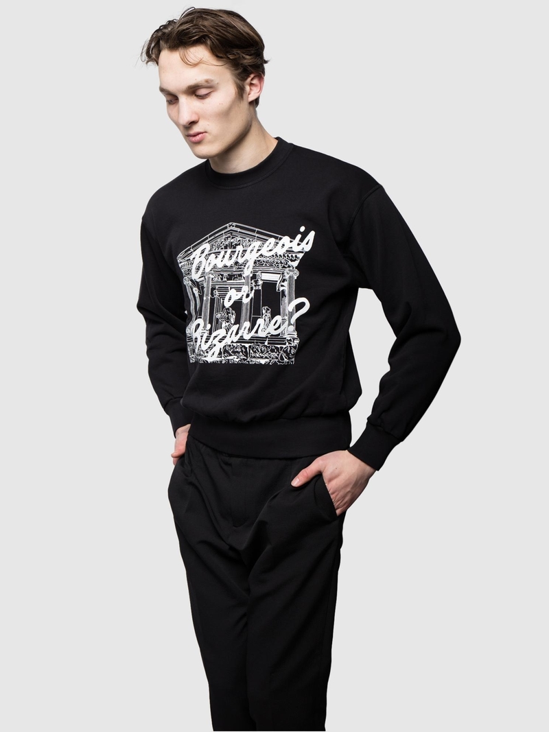 Aries Arise Bourgeois Temple Crew - black | Garmentory 