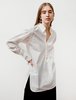 Ys by Yohji Yamamoto Womens Victorian Ball Button Shirt - White - Thumbnail 1