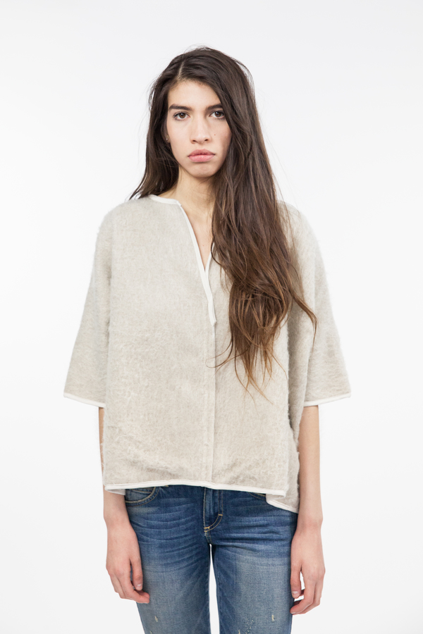 Objects Without Meaning Pullover Poncho Oatmeal Garmentory