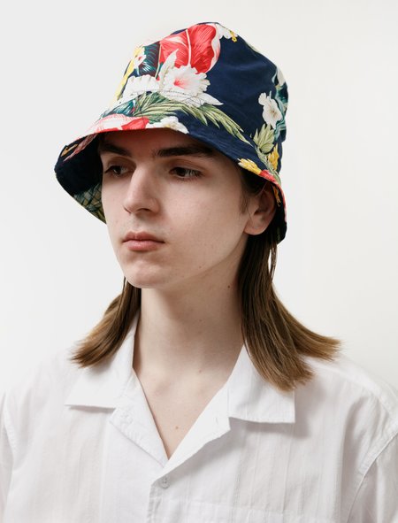 hawaiian floral print bucket hats