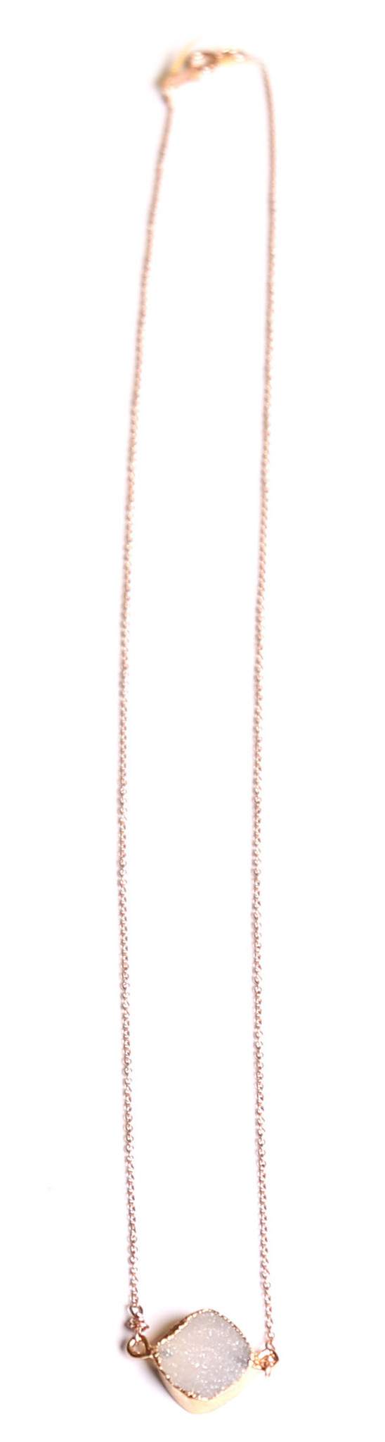 Druzy on Rose Gold Chain Druzy on Rose Gold Chain