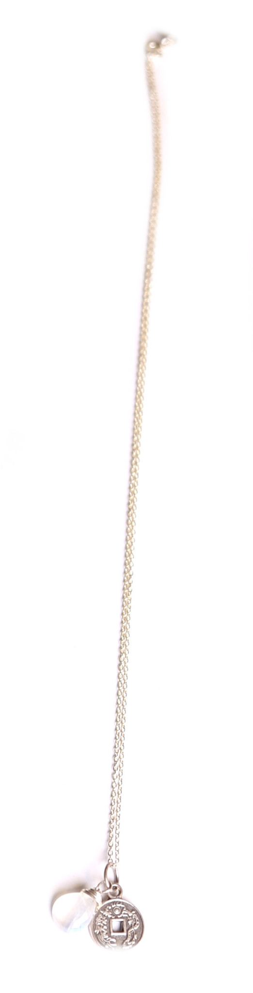Sarah Dunn Moonstone and Charm Necklace Sarah Dunn Moonstone and Charm Necklace