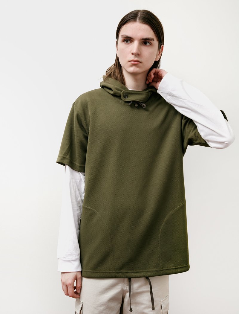 トップス engineered garments short sleeve hoody Engineered Garments Short Sleeve Hoody - Olive | Garmentory