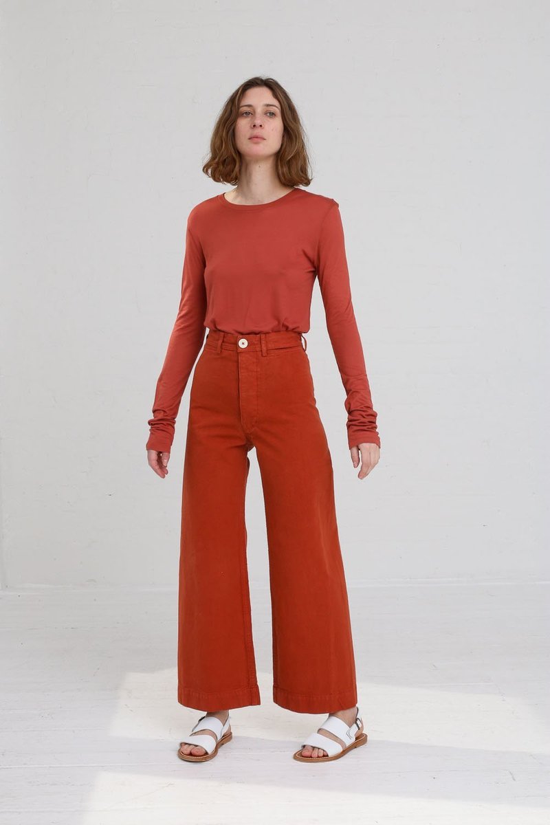 Jesse Kamm Sailor Pant in Paprika | Garmentory