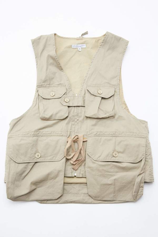 Engineered Garments Game Vest - Khaki | Garmentory