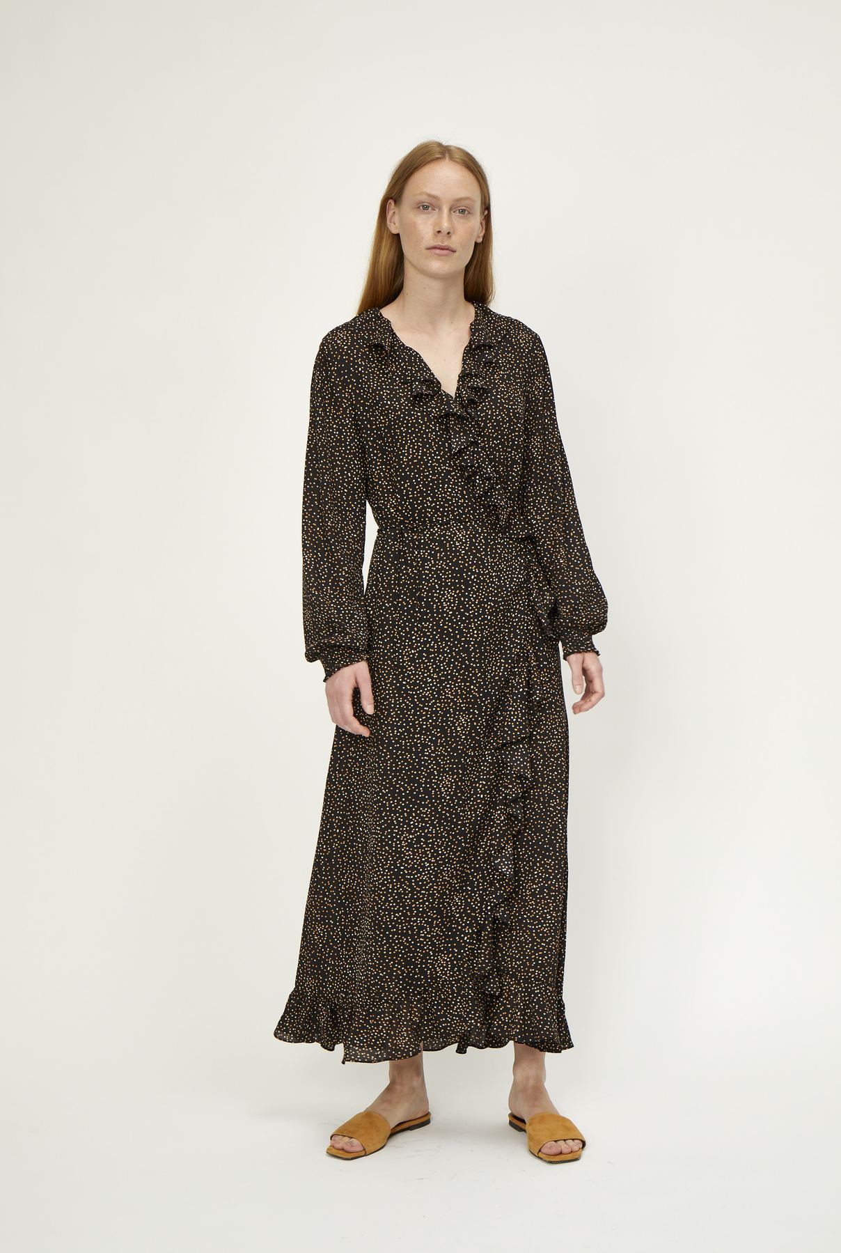 sustainable wrap dress