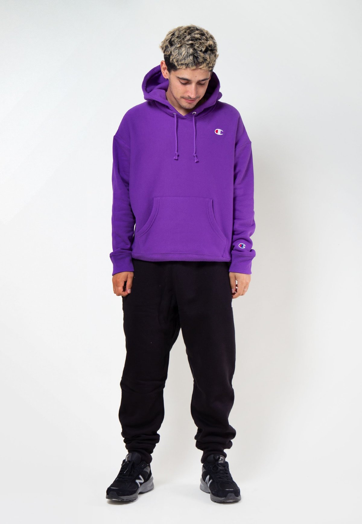 Champion Reverse Weave Hoodie purple crush Garmentory