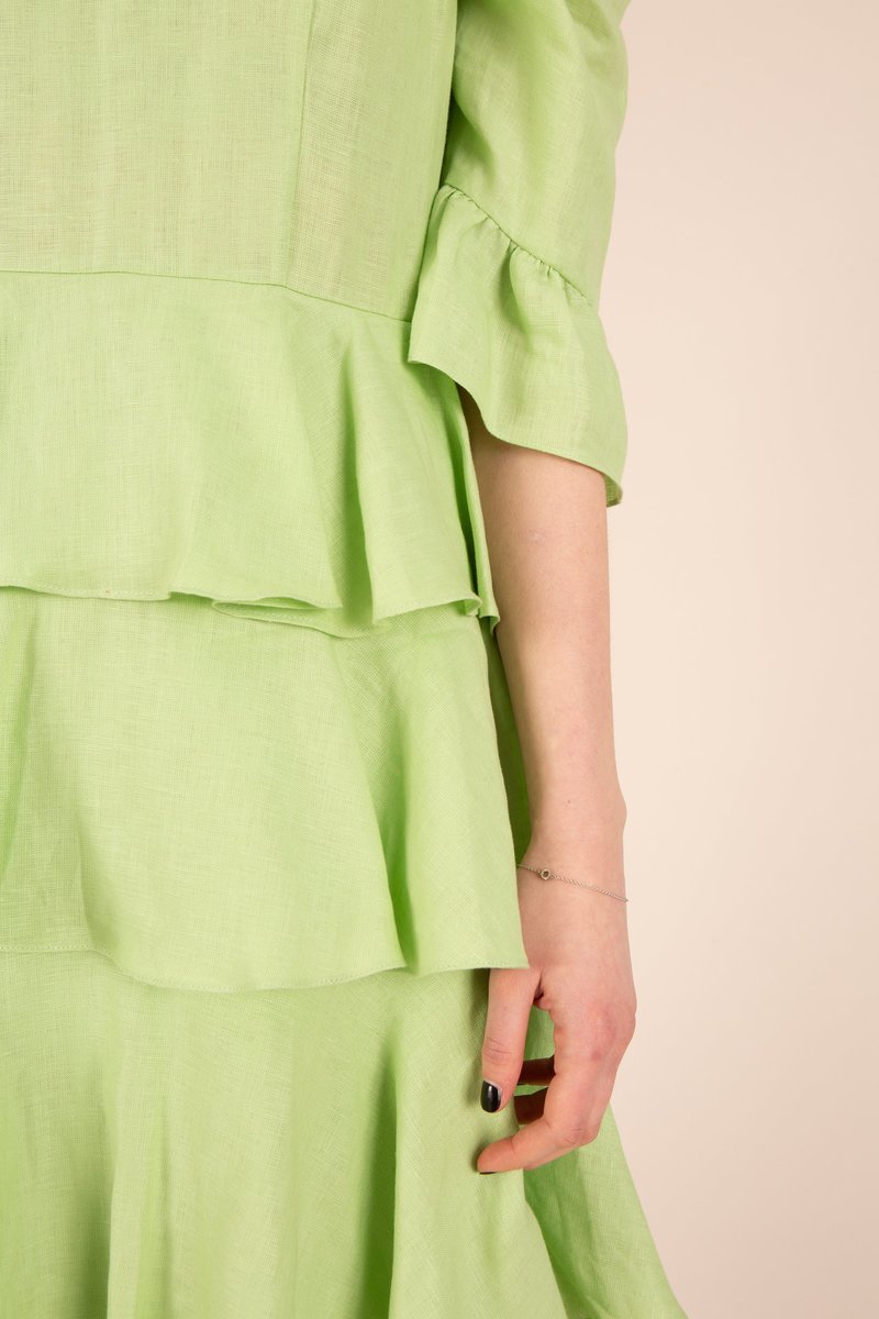 green emerald velvet dress Batsheva Sherwood Forest Welsh Womens Dress  Ladida
