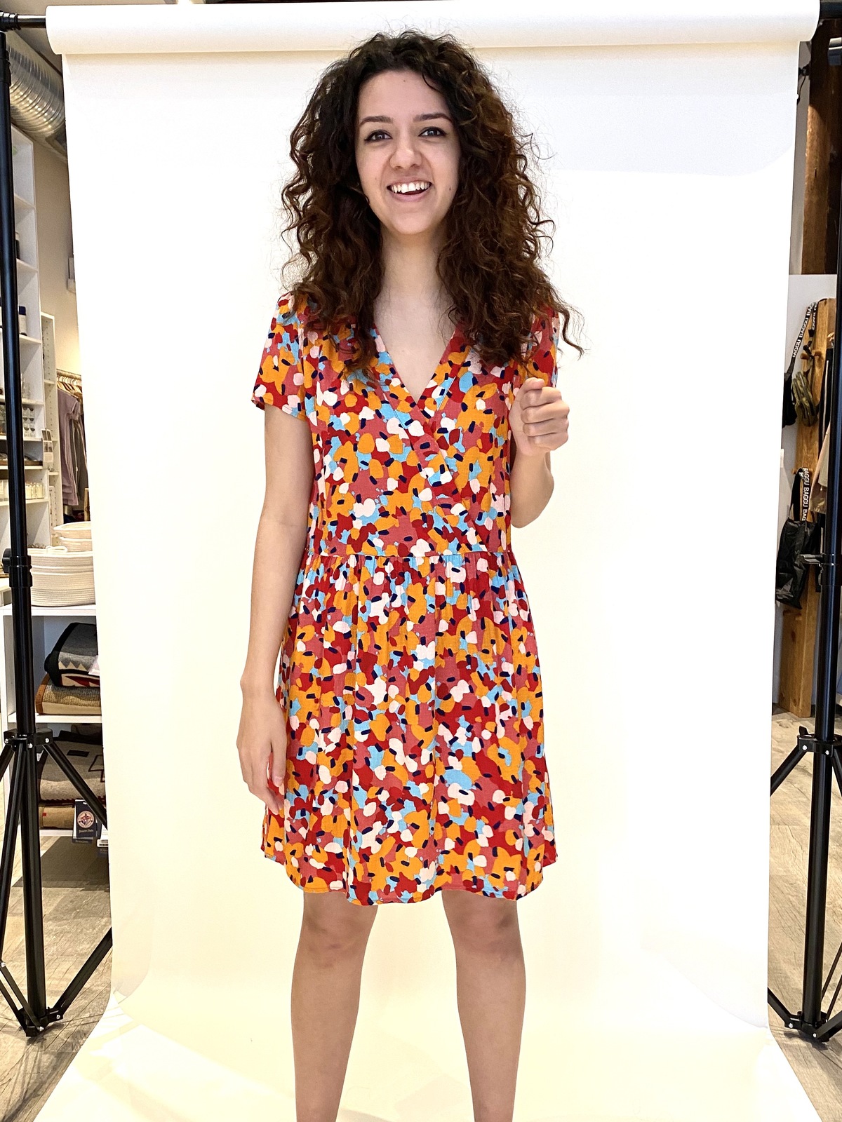 DES PETITE HAUTS VIANE GEORGETTE PRINT DRESS - Image 1 of 4