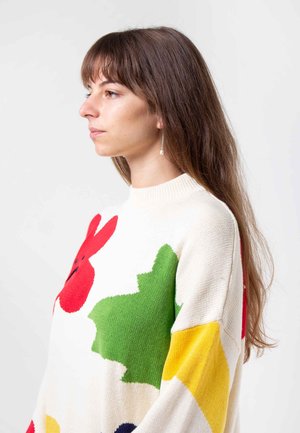 lazy oaf flower bed knit sweater