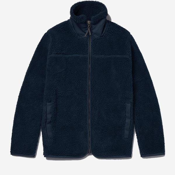 Albam Combat Curly Fleece Jacket - Navy 