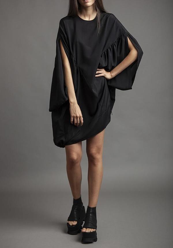 NostraSantissima Silk Blend Balloon Dress | Garmentory