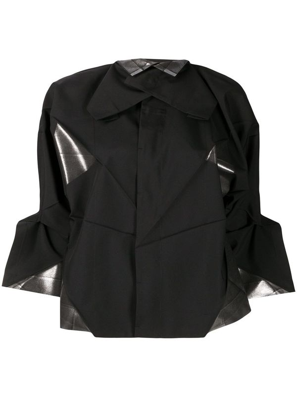 ISSEY MIYAKE Jacket - black/silver | Garmentory