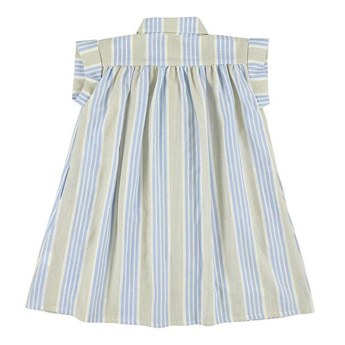Kids Morley Lenny Dress - Blue Stripes - Image 2 of 4