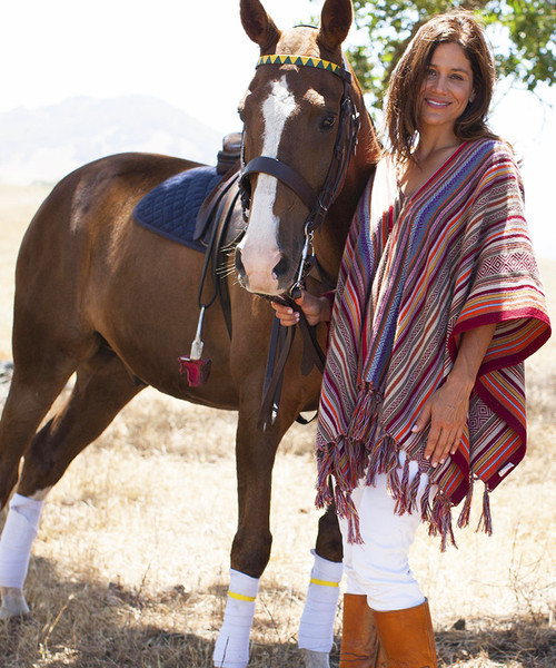 Stick & Ball Blanket Stripe Poncho Stick & Ball Blanket Stripe Poncho