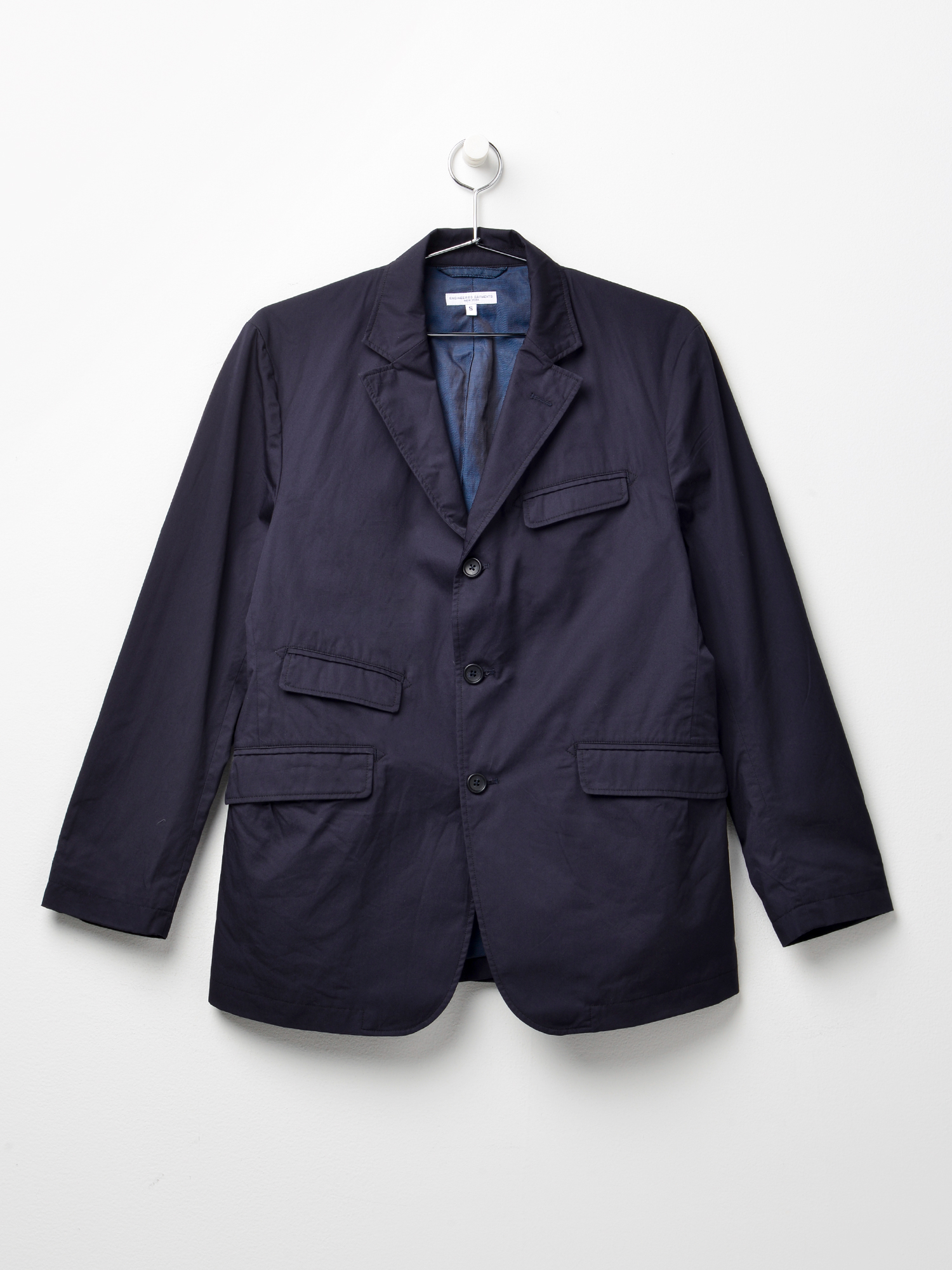 ジャケット・アウター Engineered Garments Andover Jacket 24ss Engineered Garments Andover Jacket in Navy Cotton Seersucker