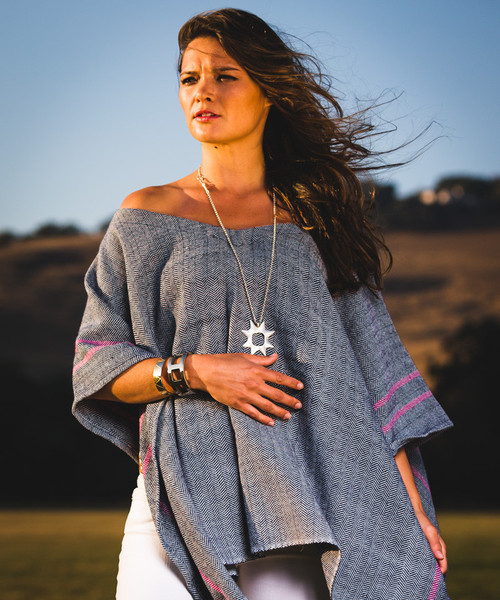 Stick & Ball Herringbone Poncho Stick & Ball Herringbone Poncho