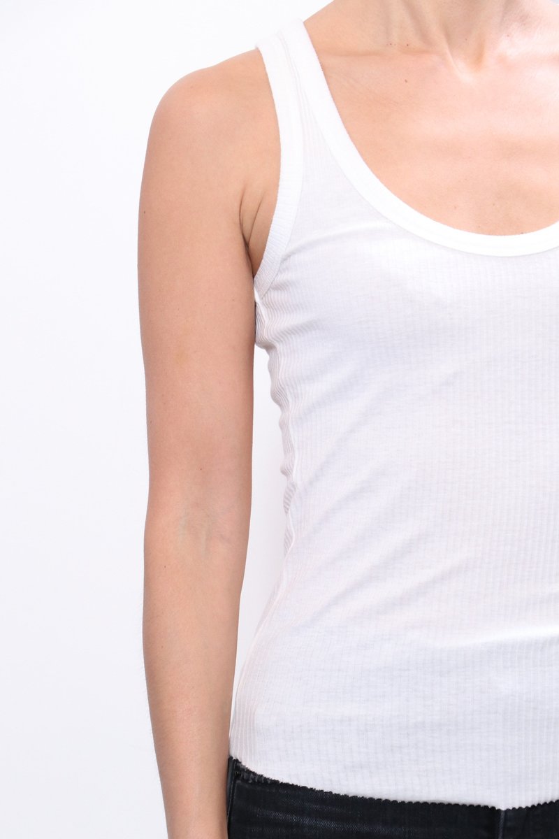 John Elliott Cotton Rib Tank - White | Garmentory