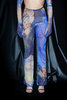 AUNÉ TROMPE L'ŒIL PRINT MESH CUT-OUT PANTS - Thumbnail 2