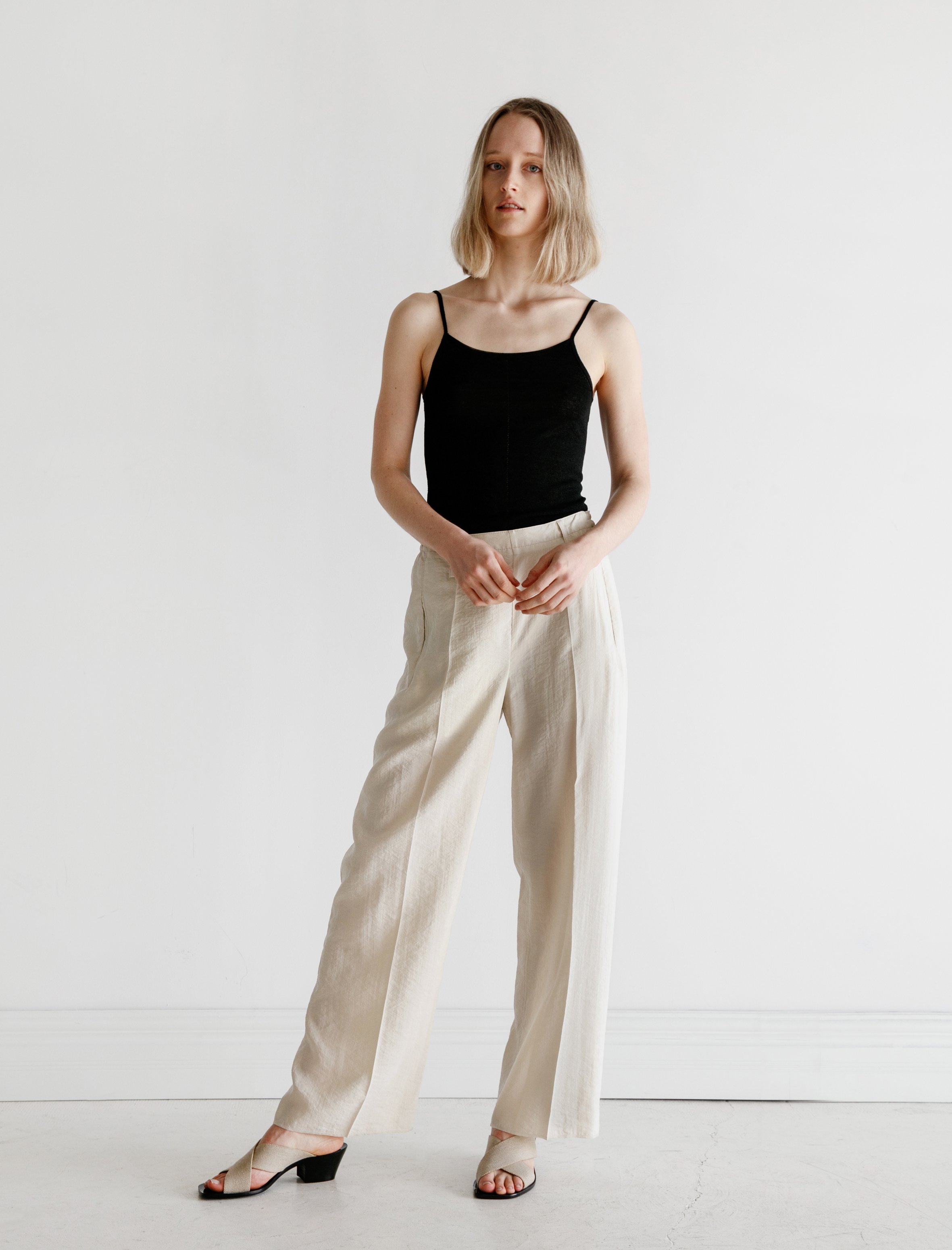 lemaire silk pants