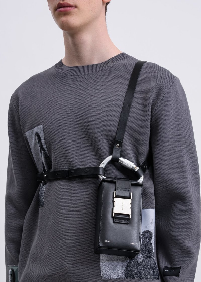 Heliot Emil Carabiner Phone Sling - Black | Garmentory