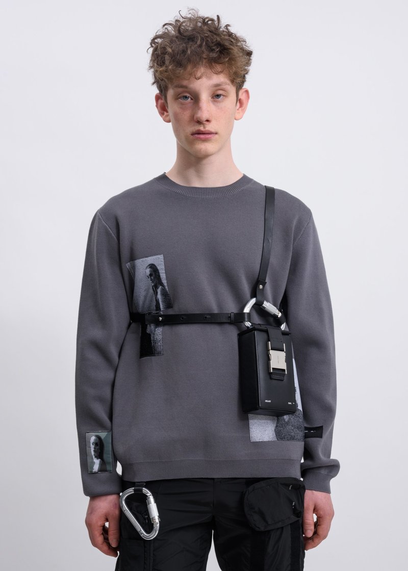 バッグ HELIOT EMIL Phone Sling Box Bag HELIOT EMIL Black Phone Sling Box Bag Heliot Emil