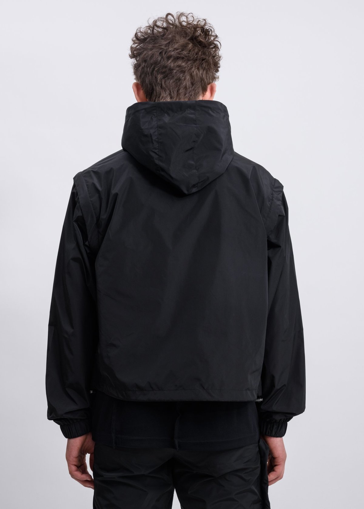 Heliot Emil Funnel Track Jacket Black Garmentory