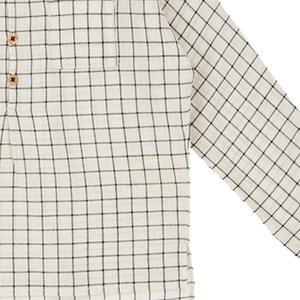 Kids Caramel Pimlico Shirt - Black/Cream Grid Kids Caramel Pimlico Shirt - Black/Cream Grid