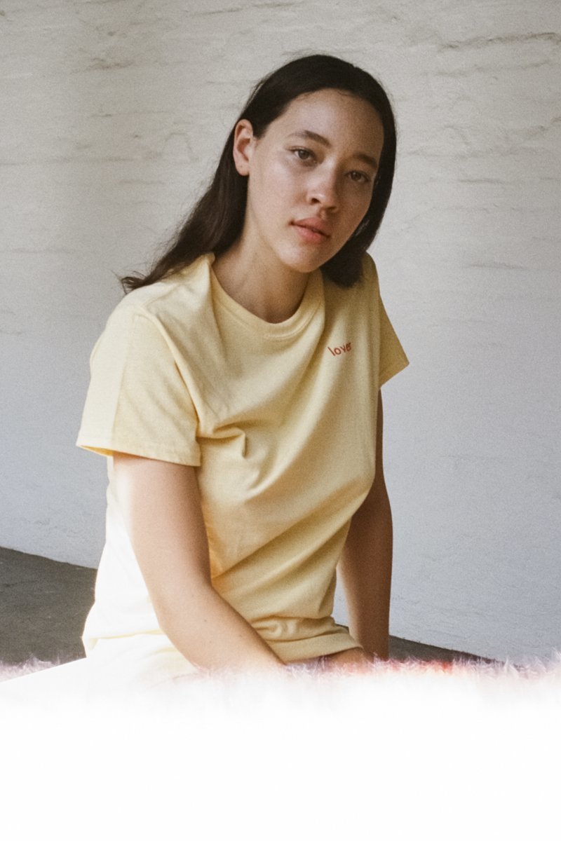 Double Trouble Gang 'Lover' T-shirt Daisy Yellow